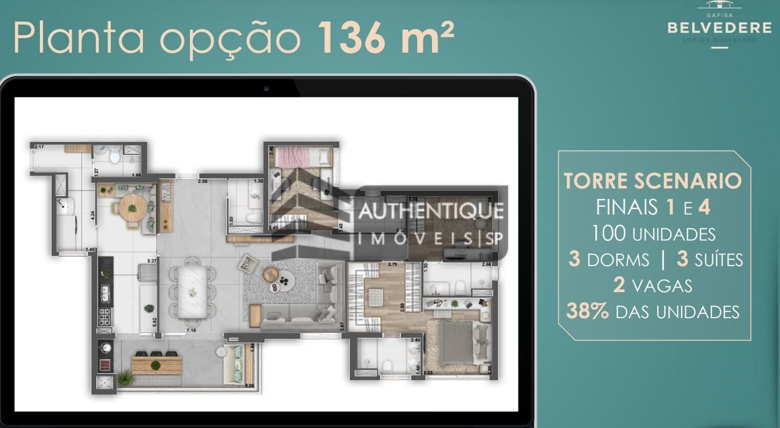 Apartamento à venda com 3 quartos, 136m² - Foto 16