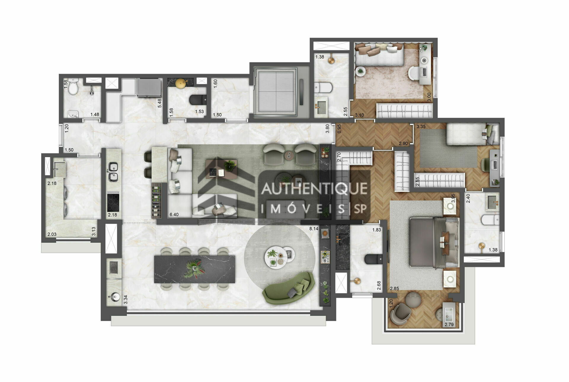 Apartamento à venda com 3 quartos, 163m² - Foto 29