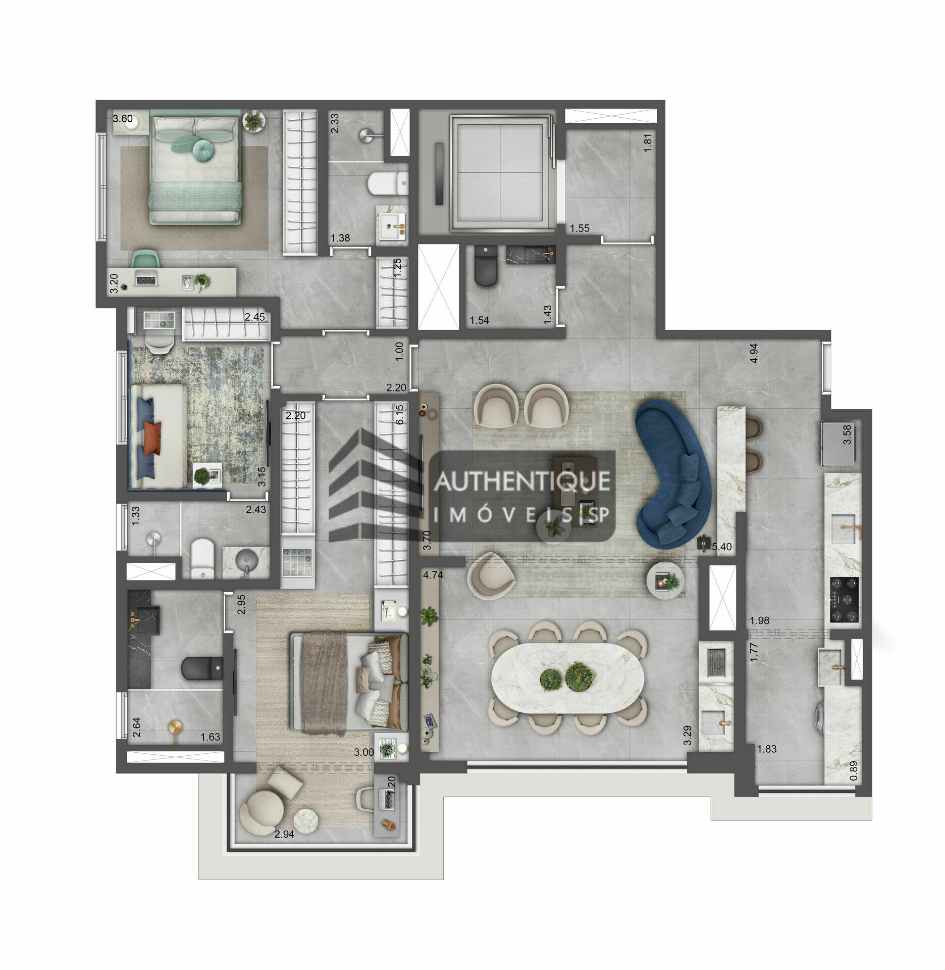 Apartamento à venda com 3 quartos, 163m² - Foto 27