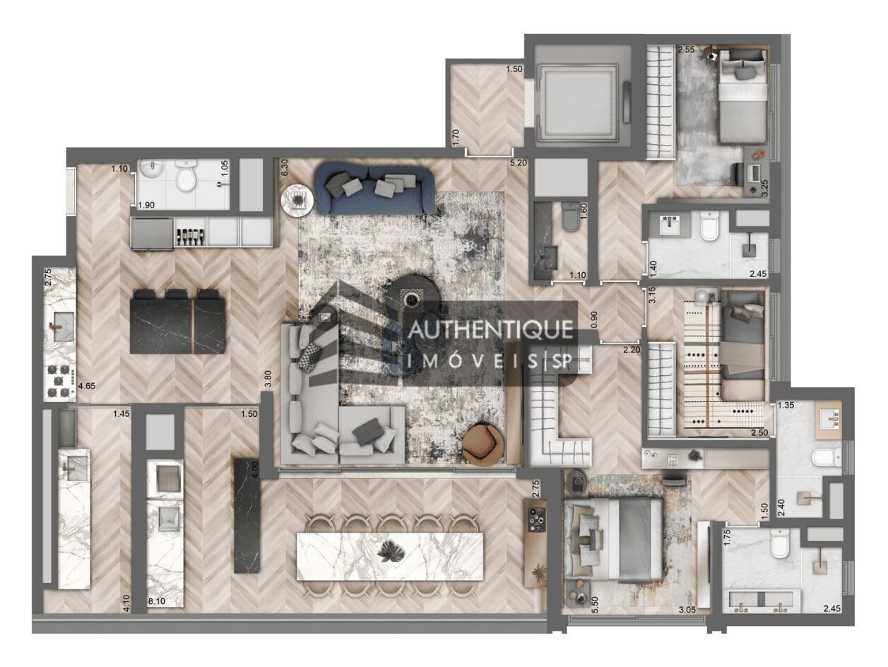 Apartamento, 3 quartos, 159 m² - Foto 16