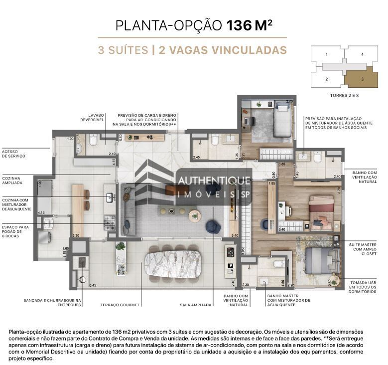 Apartamento, 3 quartos, 136 m² - Foto 28