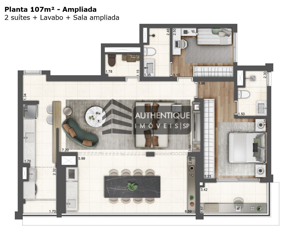 Apartamento à venda com 3 quartos, 107m² - Foto 28