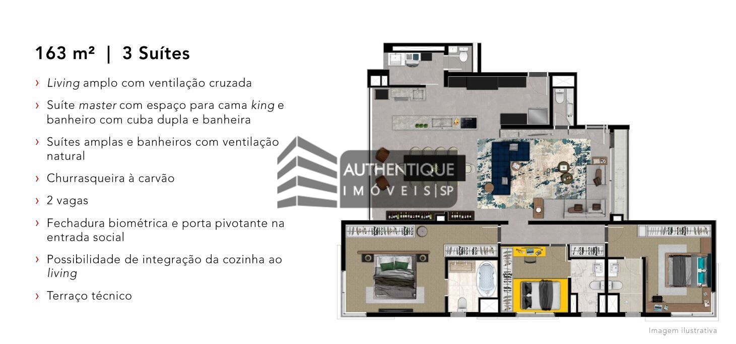 Apartamento à venda com 3 quartos, 163m² - Foto 21