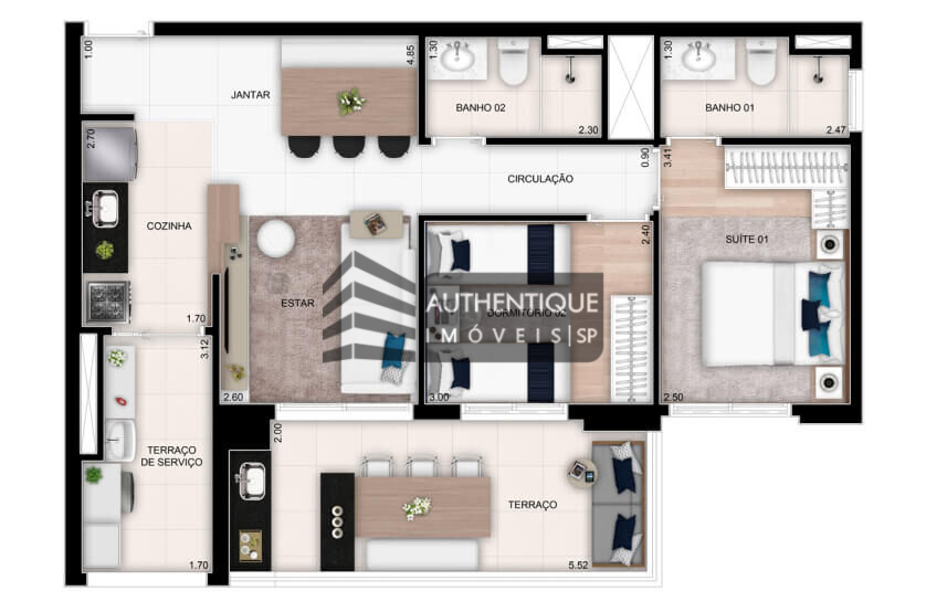 Apartamento à venda com 3 quartos, 93m² - Foto 25