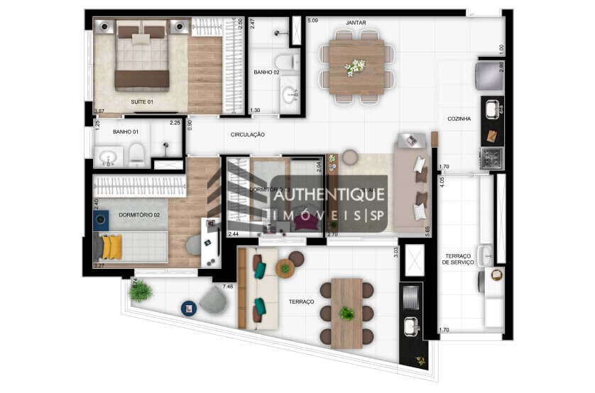 Apartamento à venda com 3 quartos, 93m² - Foto 29