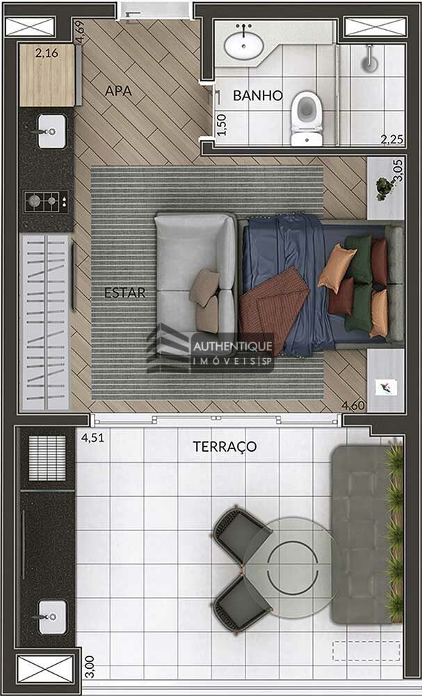 Apartamento à venda com 1 quarto, 39m² - Foto 23