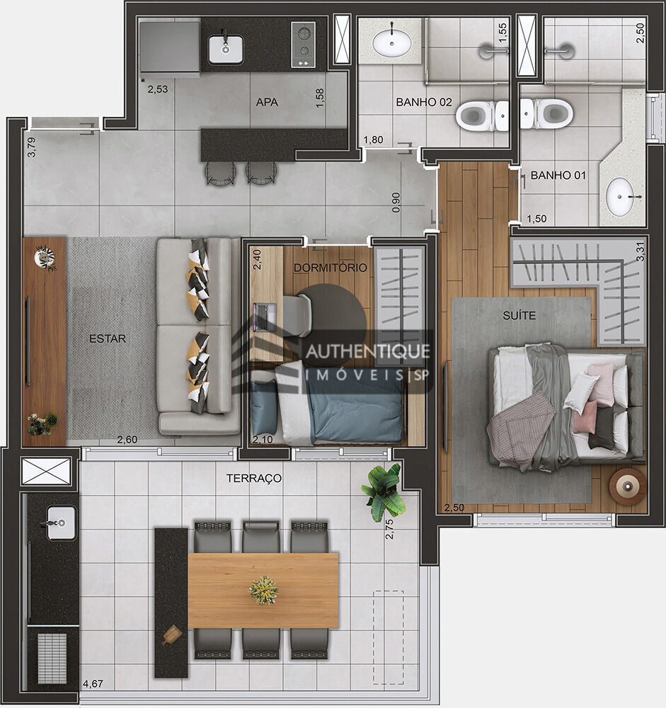 Apartamento à venda com 1 quarto, 39m² - Foto 24