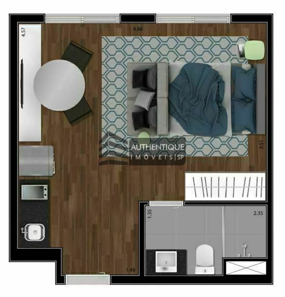 Apartamento à venda com 1 quarto, 134m² - Foto 31