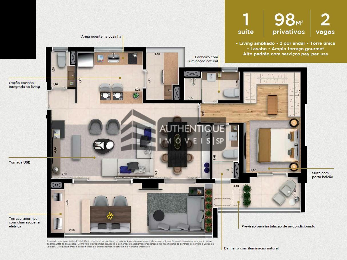 Apartamento à venda com 2 quartos, 98m² - Foto 26