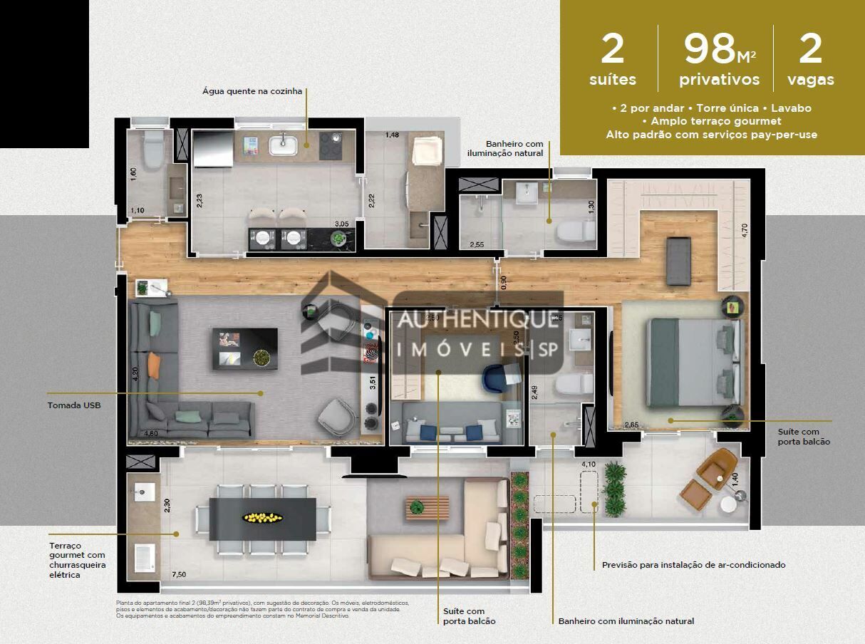 Apartamento à venda com 2 quartos, 98m² - Foto 27