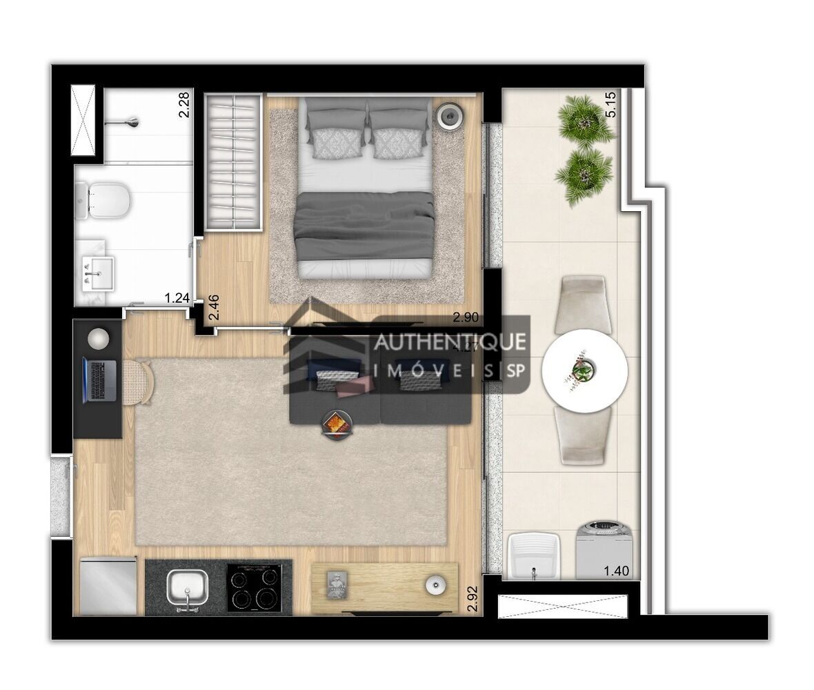 Apartamento à venda com 1 quarto, 25m² - Foto 26