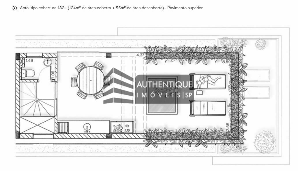 Apartamento à venda com 2 quartos, 167m² - Foto 12