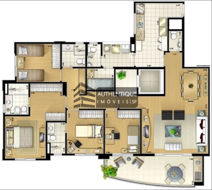 Apartamento à venda com 3 quartos, 139m² - Foto 29