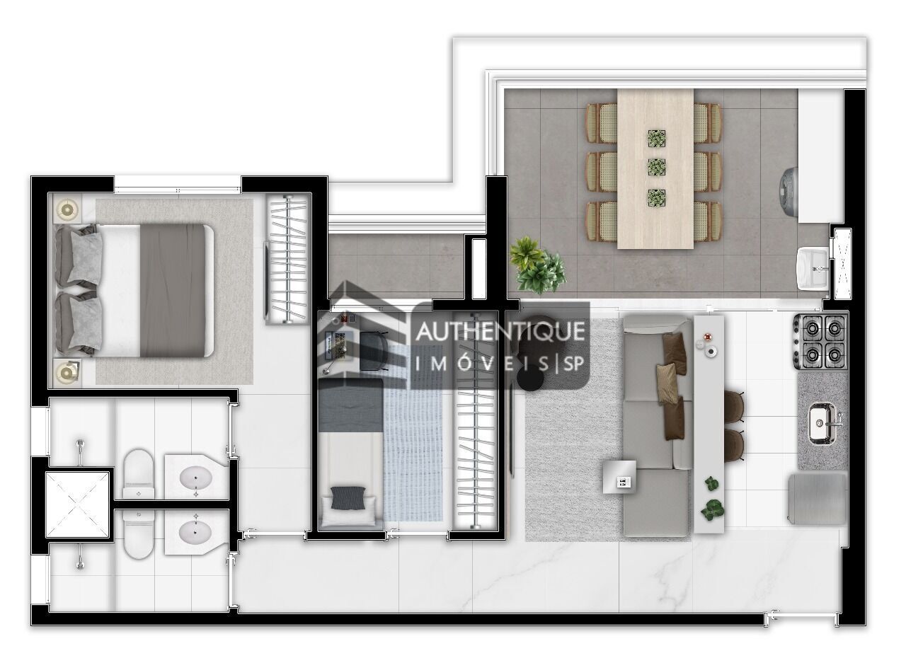 Apartamento à venda com 2 quartos, 59m² - Foto 21