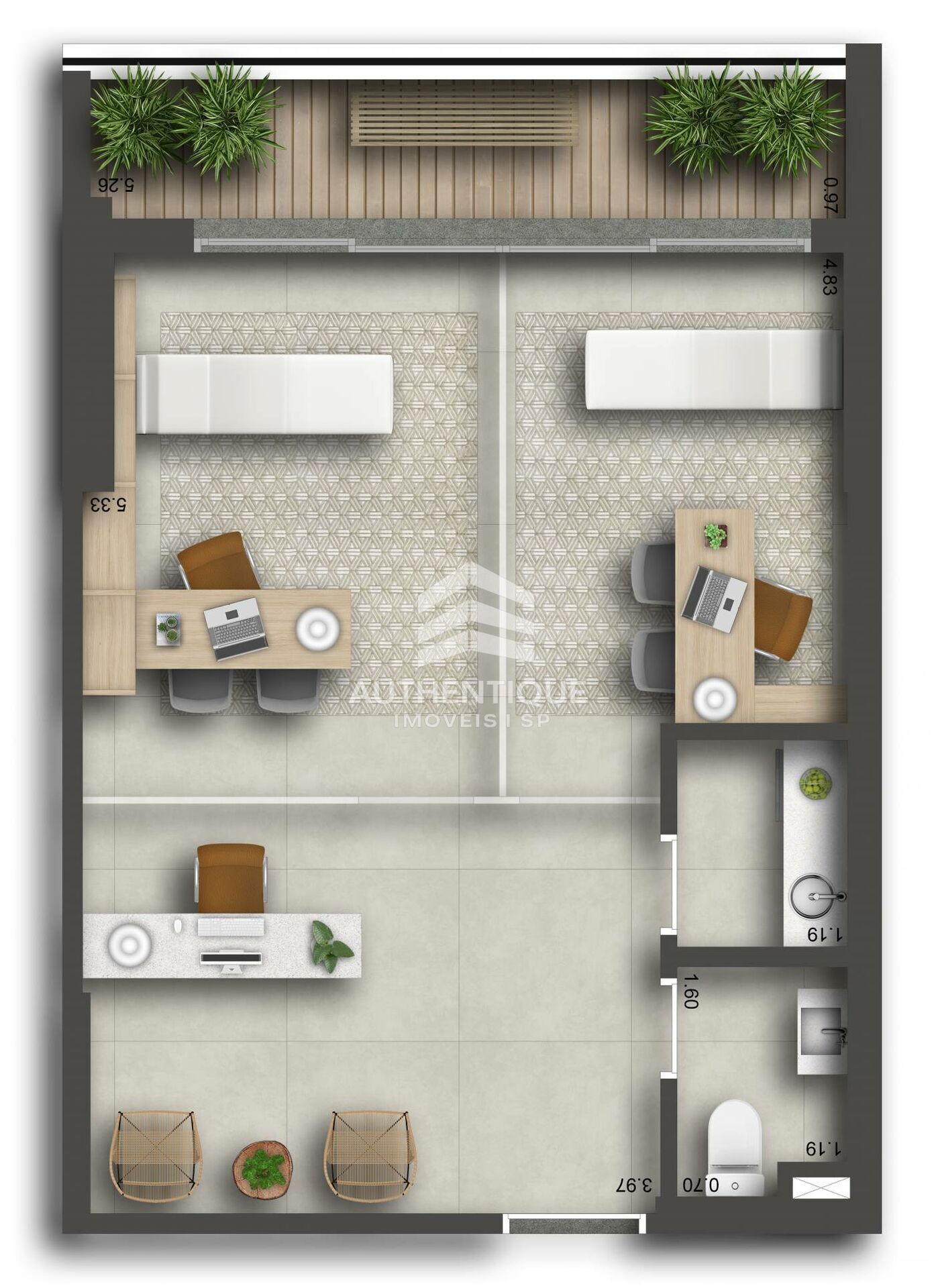 Sala-Conjunto, 45 m² - Foto 22
