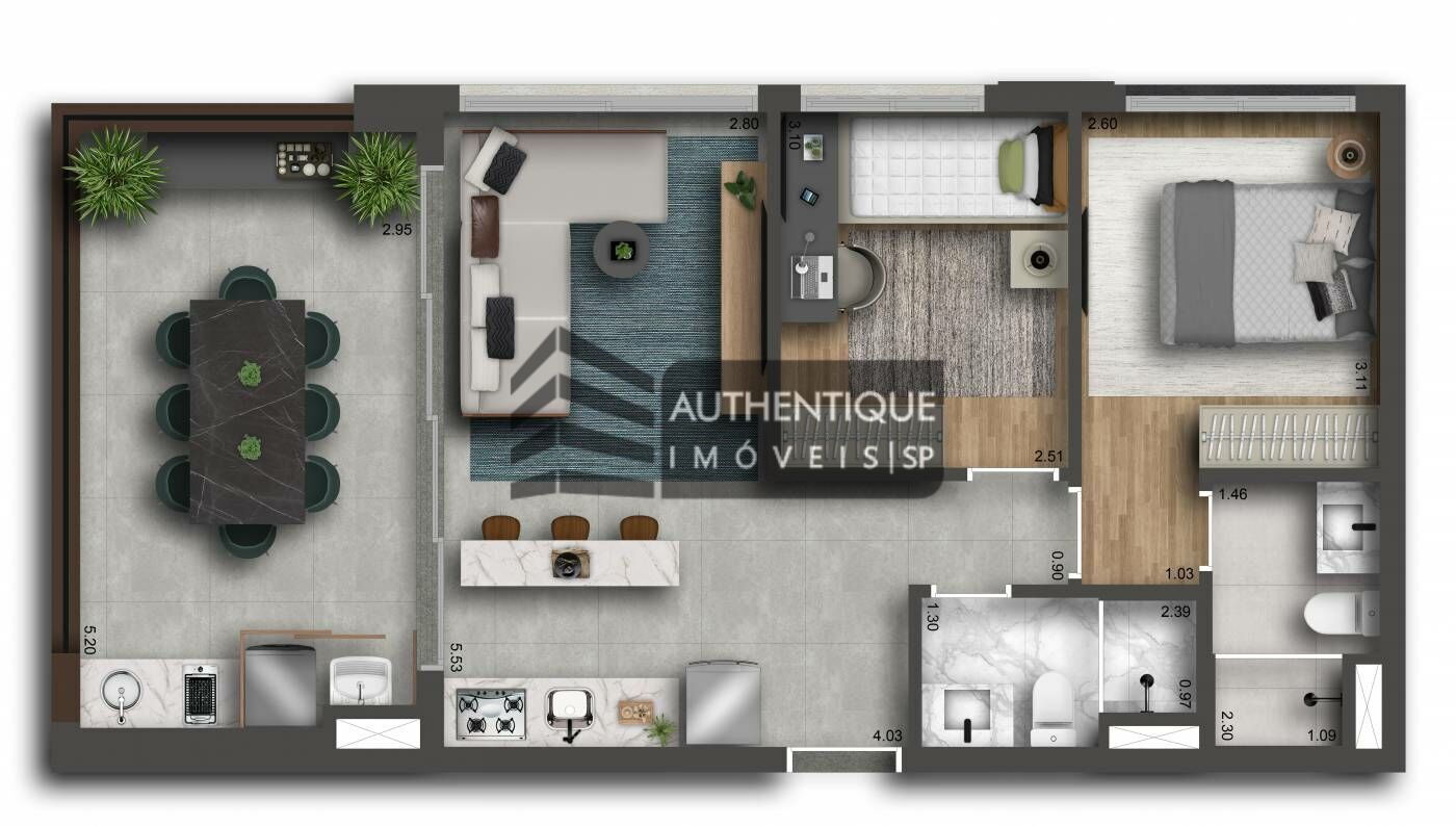 Sala-Conjunto, 45 m² - Foto 23