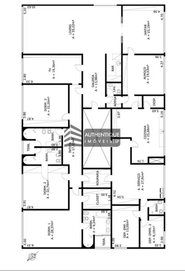 Apartamento à venda com 4 quartos, 403m² - Foto 6