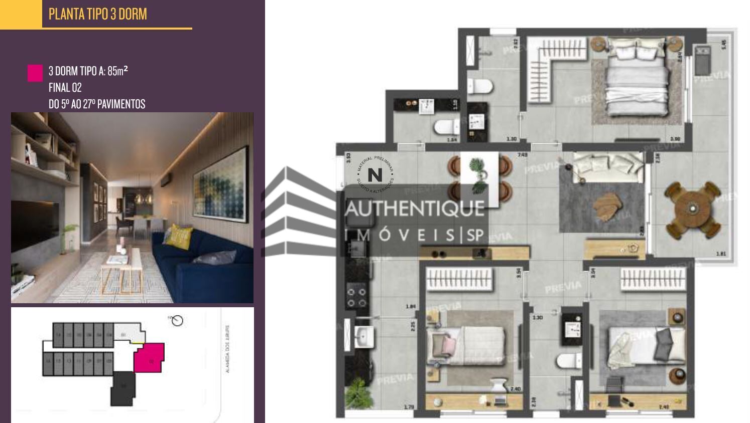 Apartamento à venda com 3 quartos, 85m² - Foto 30