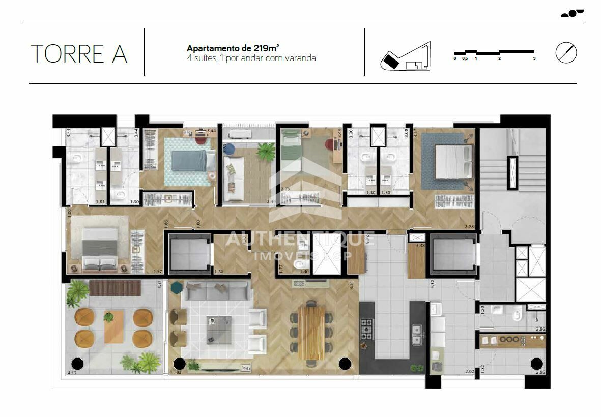 Apartamento, 3 quartos, 219 m² - Foto 32