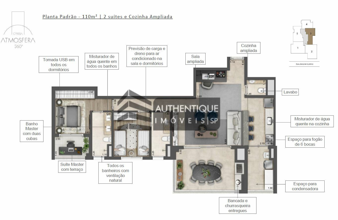 Apartamento à venda com 3 quartos, 110m² - Foto 18