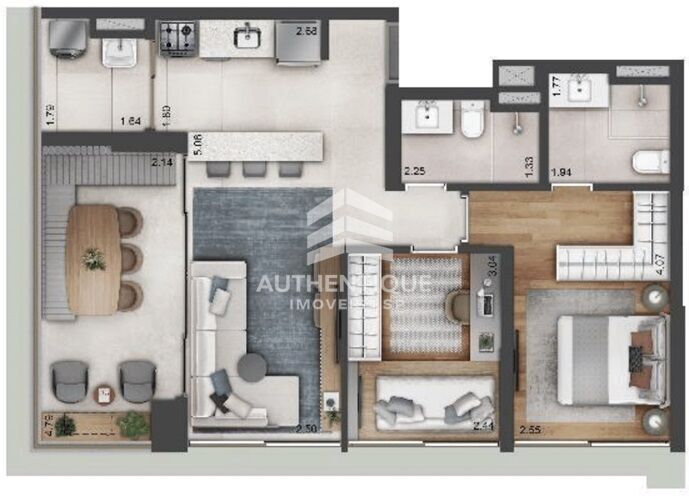 Apartamento, 1 quarto, 32 m² - Foto 9