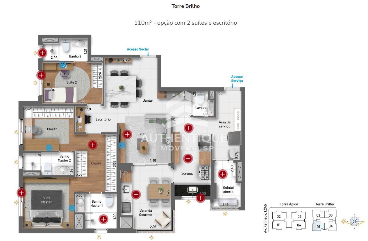 Apartamento, 2 quartos, 110 m² - Foto 25