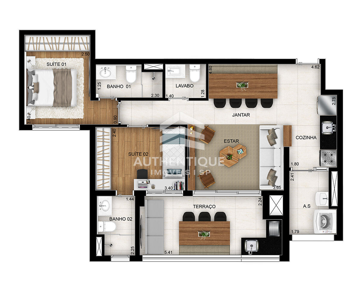 Apartamento, 3 quartos, 110 m² - Foto 48