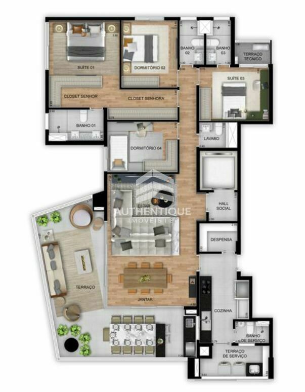 Cobertura, 4 quartos, 335 m² - Foto 27