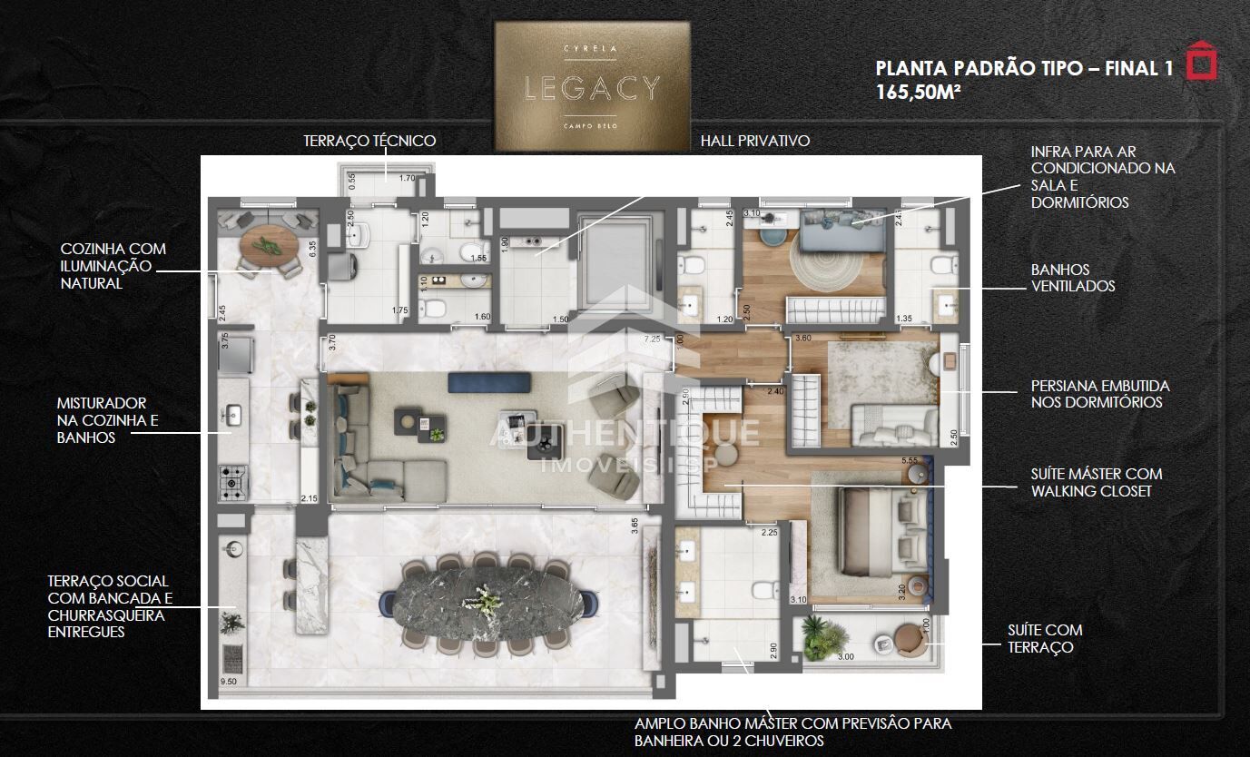 Apartamento, 3 quartos, 166 m² - Foto 9