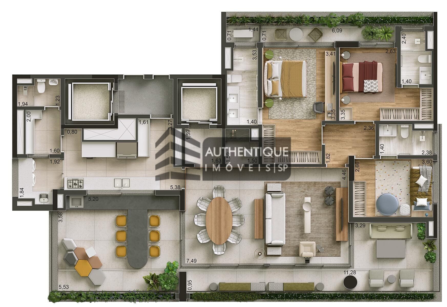 Apartamento à venda com 3 quartos, 167m² - Foto 34