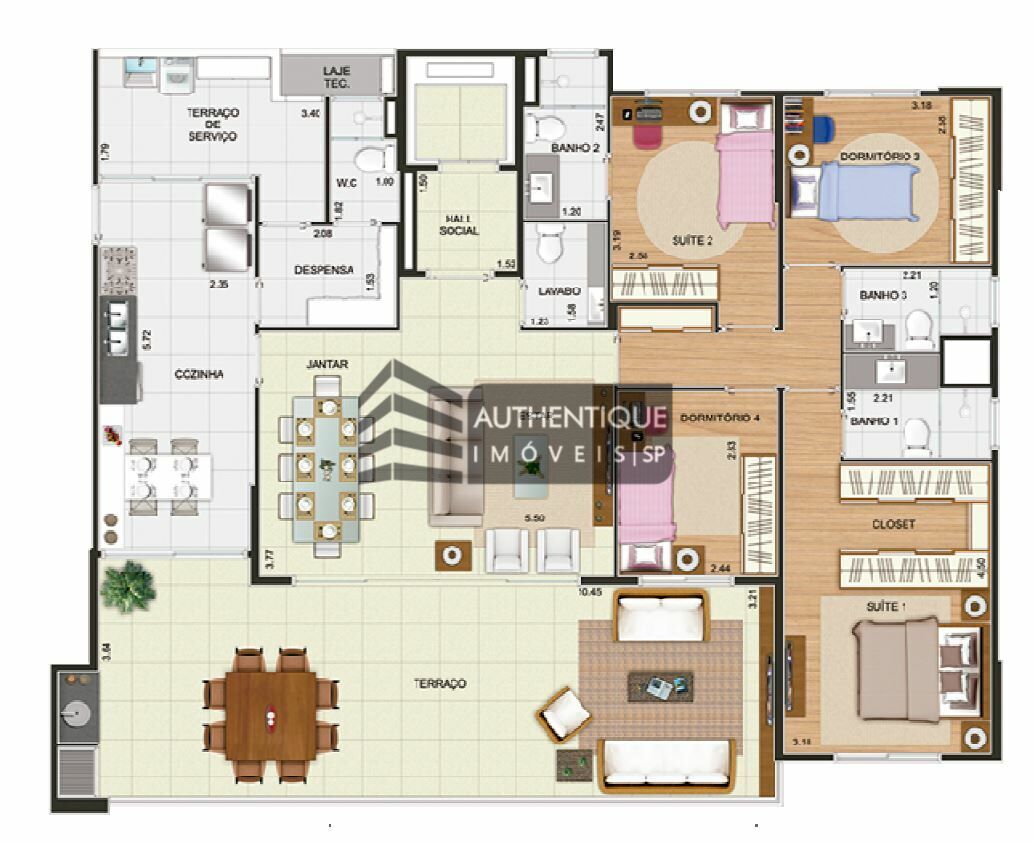 Apartamento à venda com 3 quartos, 164m² - Foto 36