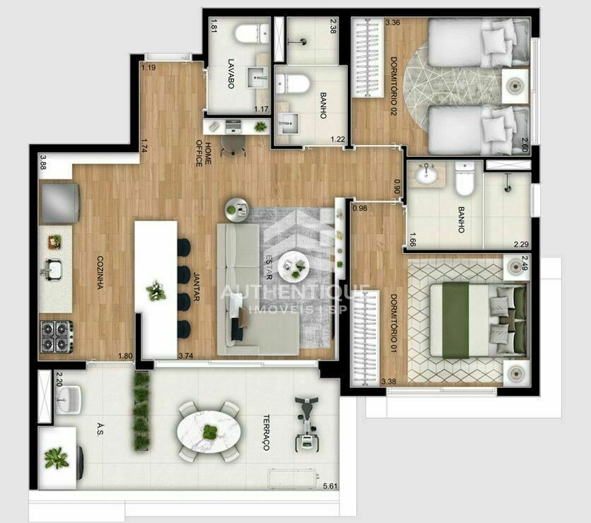 Apartamento, 3 quartos, 109 m² - Foto 14