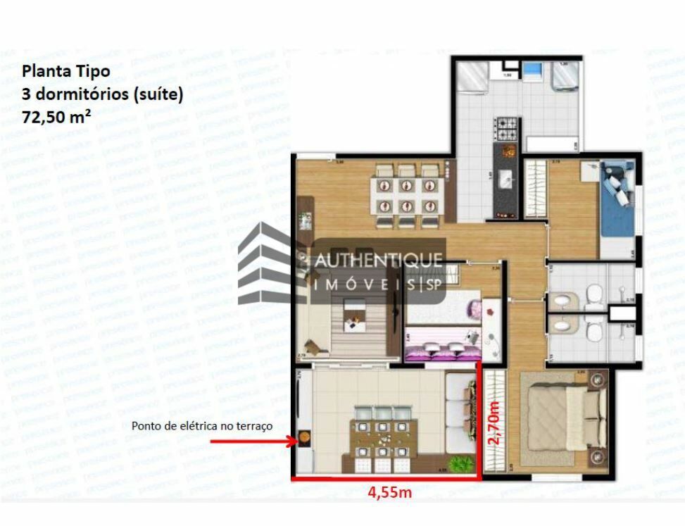 Apartamento à venda com 3 quartos, 72m² - Foto 14