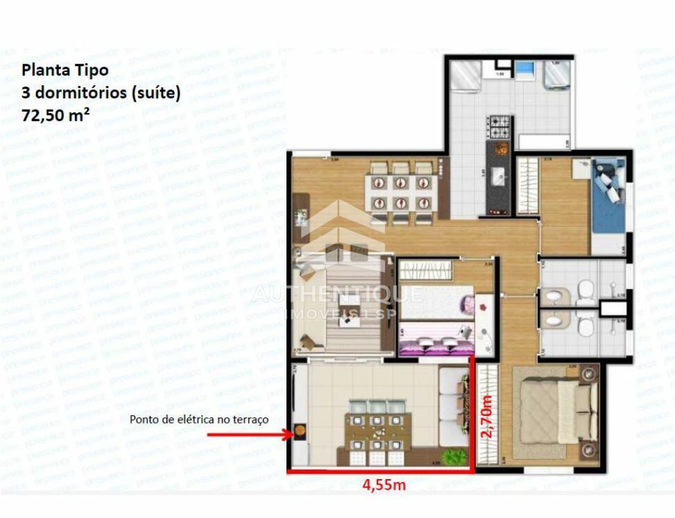 Apartamento, 3 quartos, 72 m² - Foto 14
