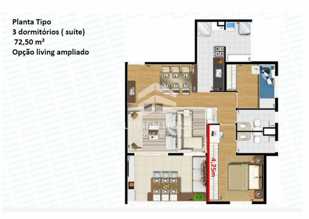 Apartamento, 3 quartos, 72 m² - Foto 13