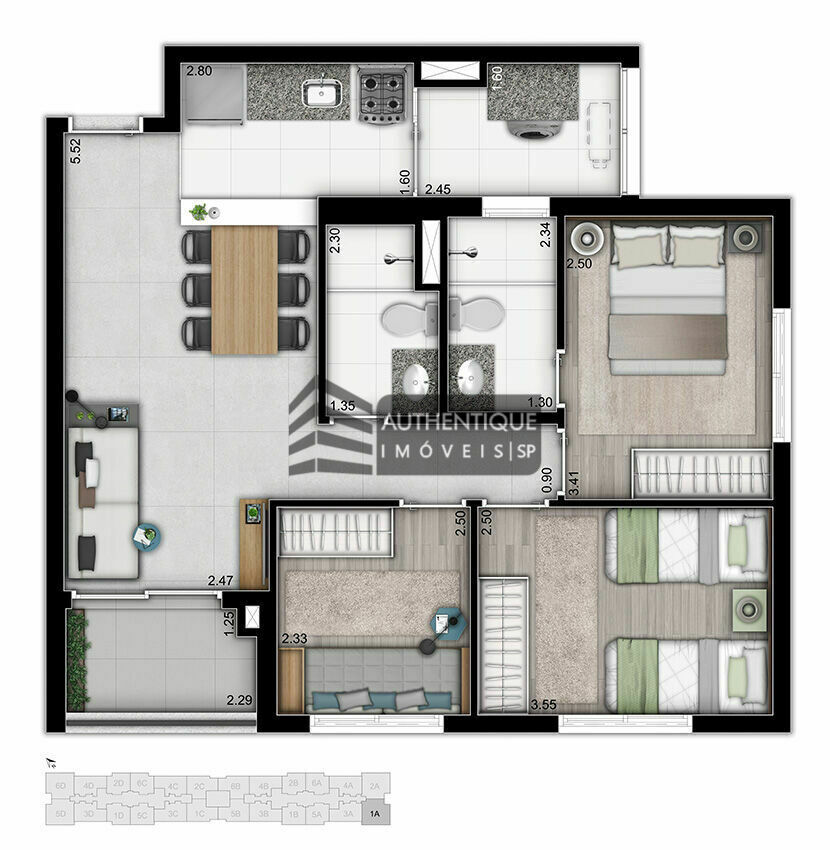 Apartamento à venda com 3 quartos, 68m² - Foto 30