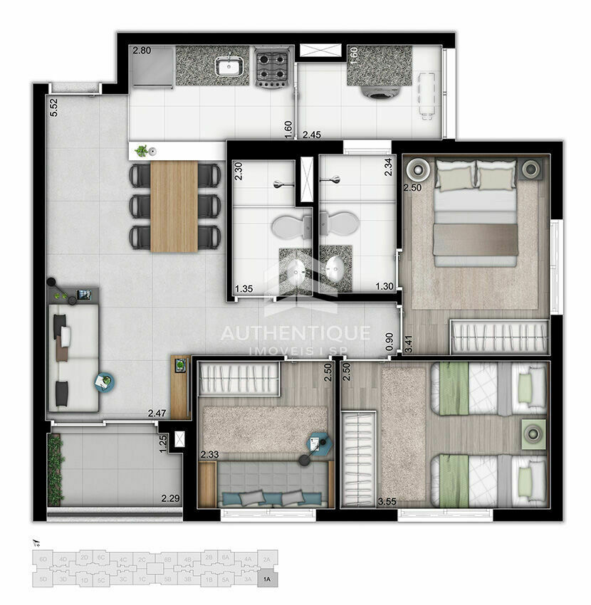 Apartamento, 3 quartos, 68 m² - Foto 21