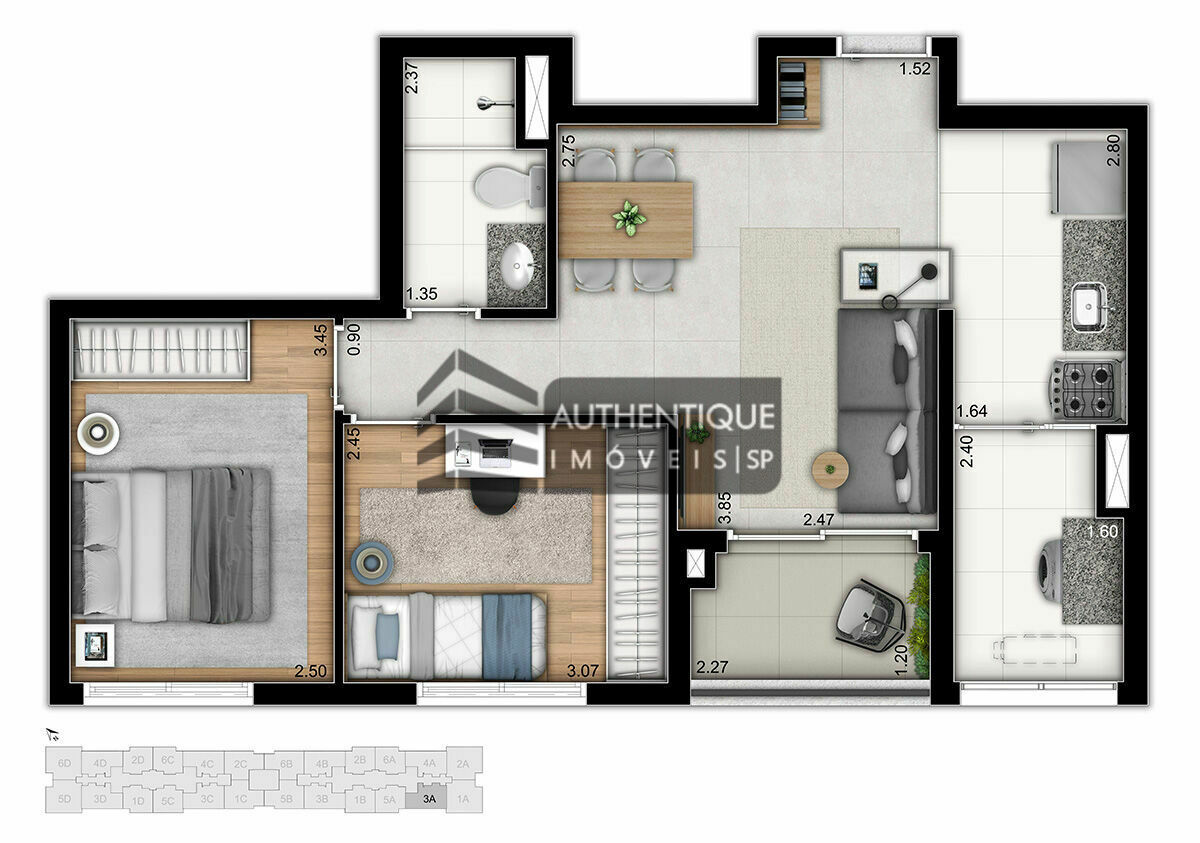 Apartamento à venda com 3 quartos, 68m² - Foto 29