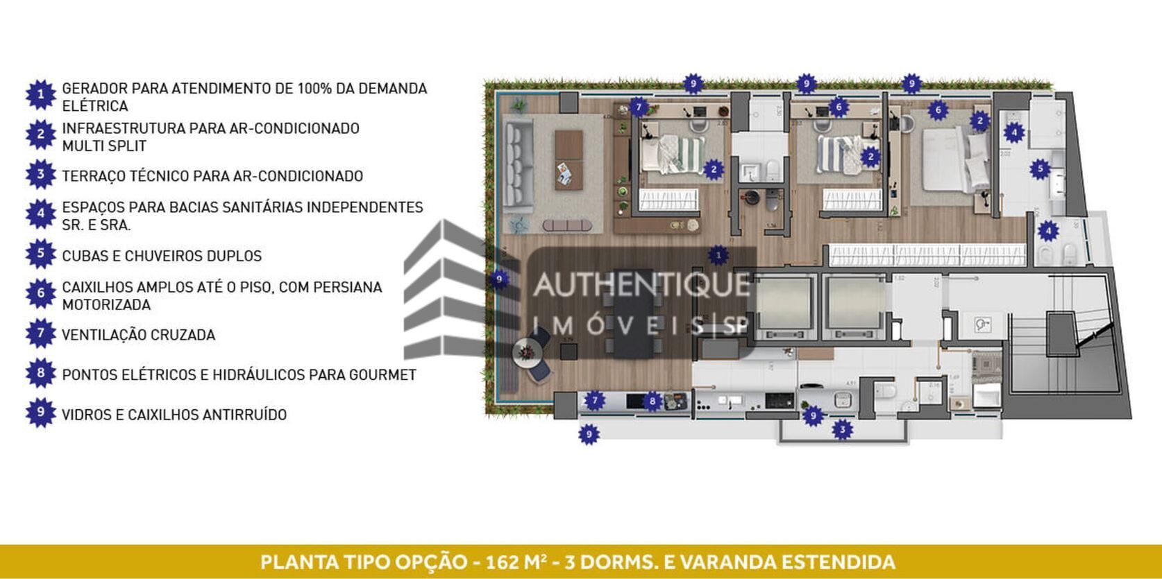 Apartamento à venda com 2 quartos, 162m² - Foto 8