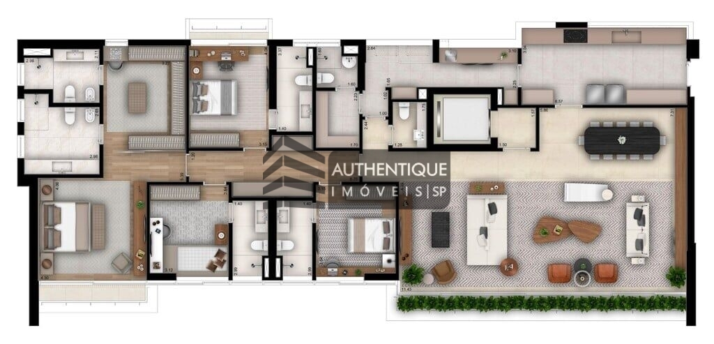 Apartamento à venda com 3 quartos, 229m² - Foto 33