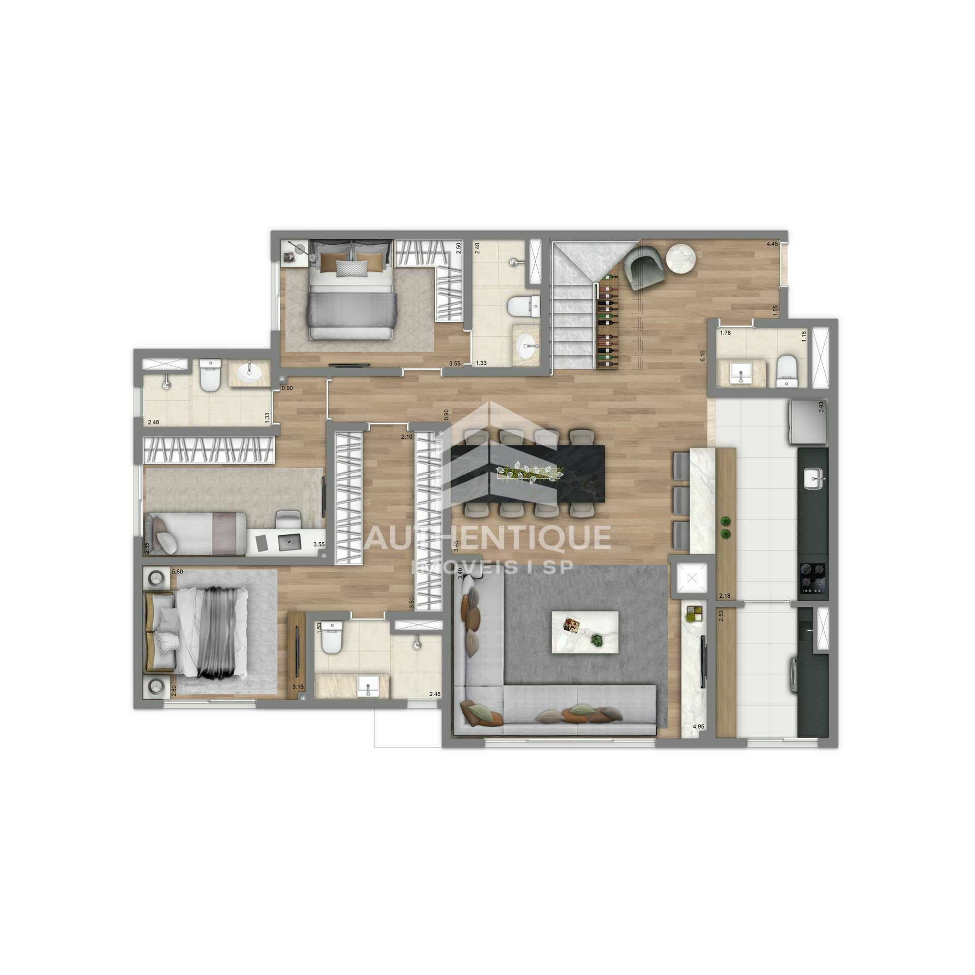 Apartamento, 4 quartos, 121 m² - Foto 47