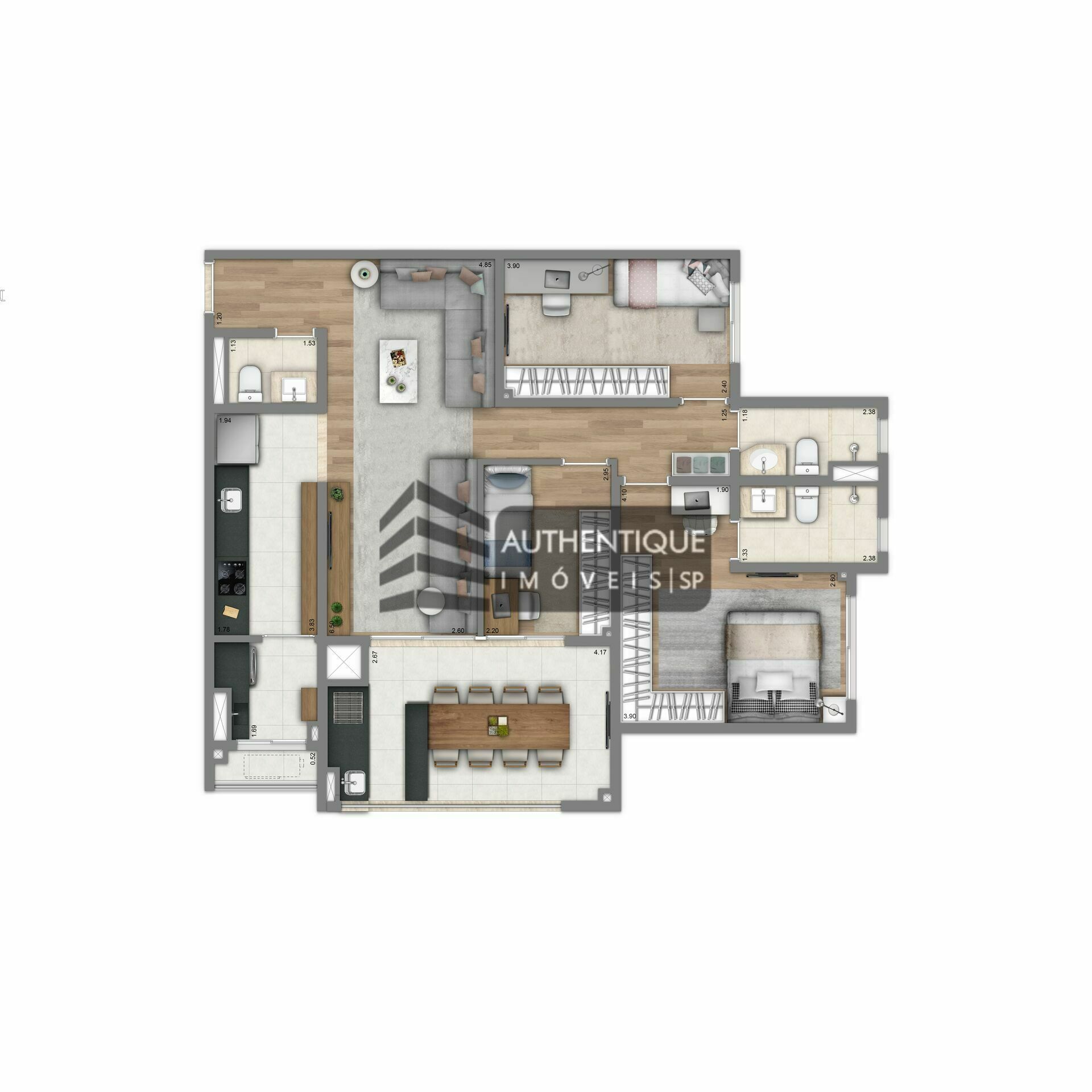 Apartamento à venda com 4 quartos, 121m² - Foto 44