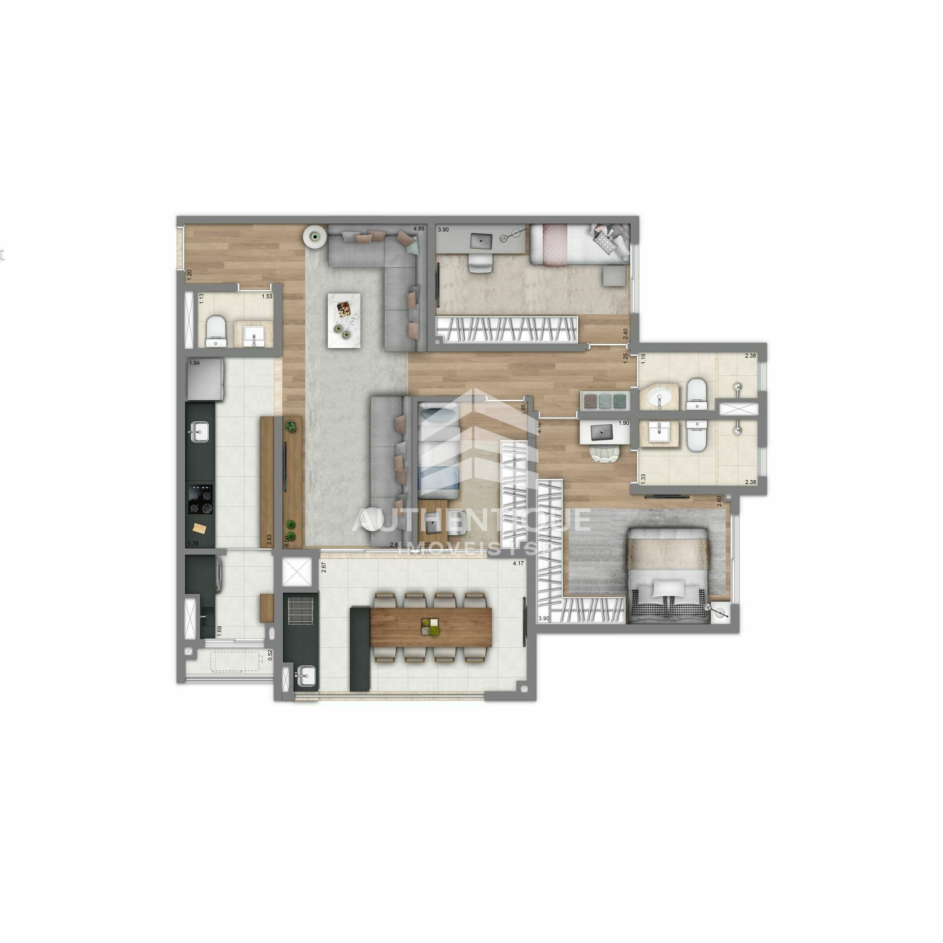Apartamento, 4 quartos, 121 m² - Foto 44