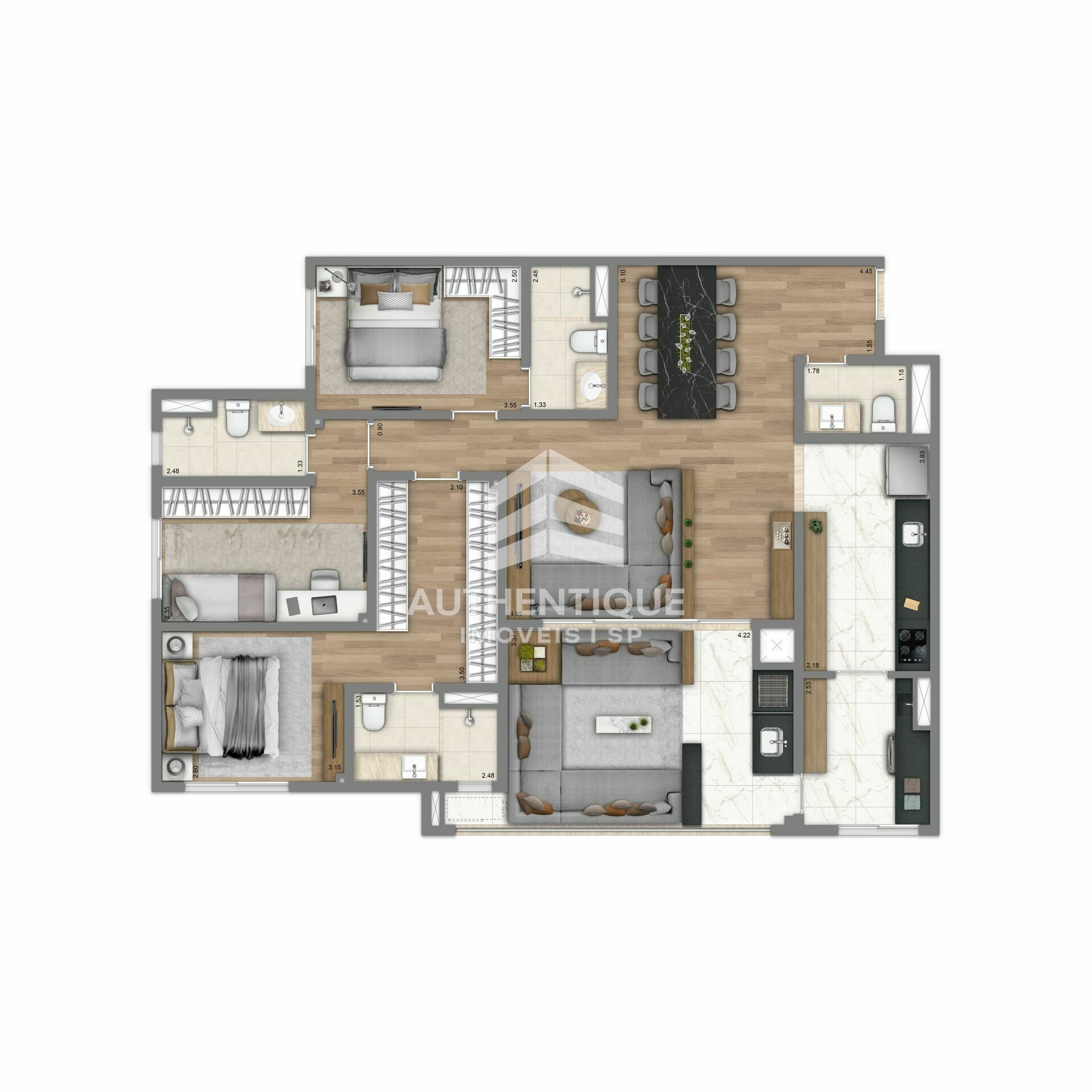 Apartamento, 4 quartos, 121 m² - Foto 43