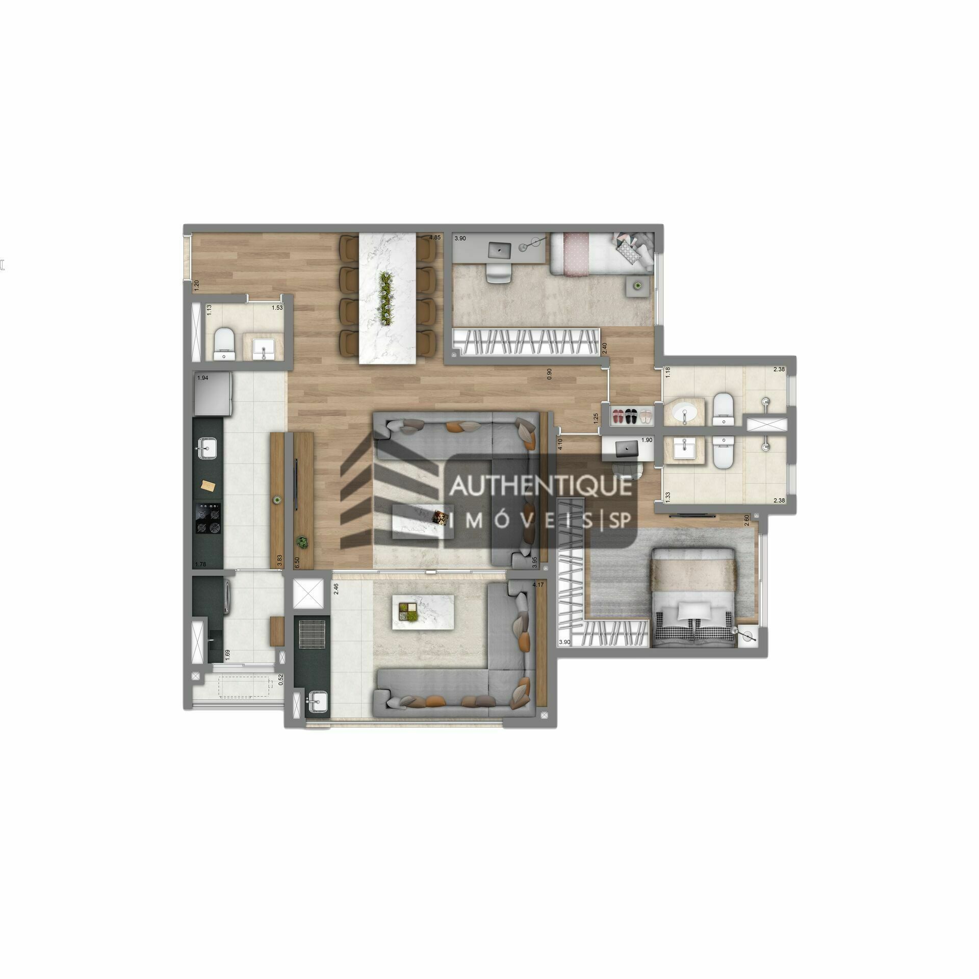 Apartamento à venda com 4 quartos, 121m² - Foto 42