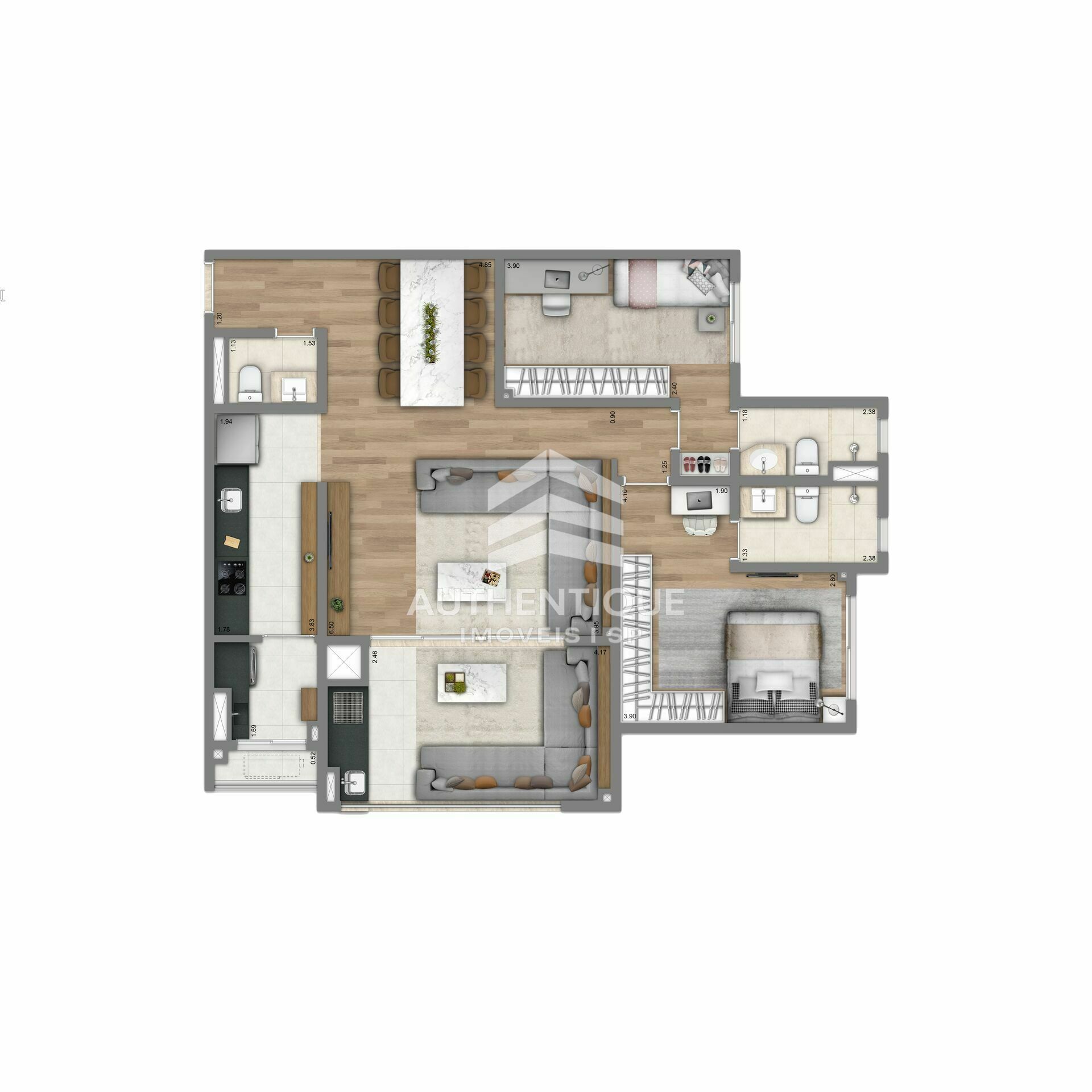 Apartamento, 4 quartos, 121 m² - Foto 42