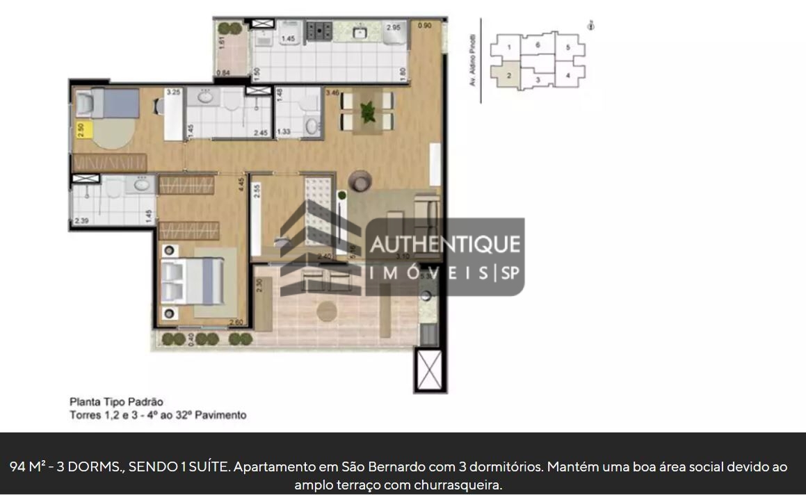 Apartamento à venda com 3 quartos, 94m² - Foto 23