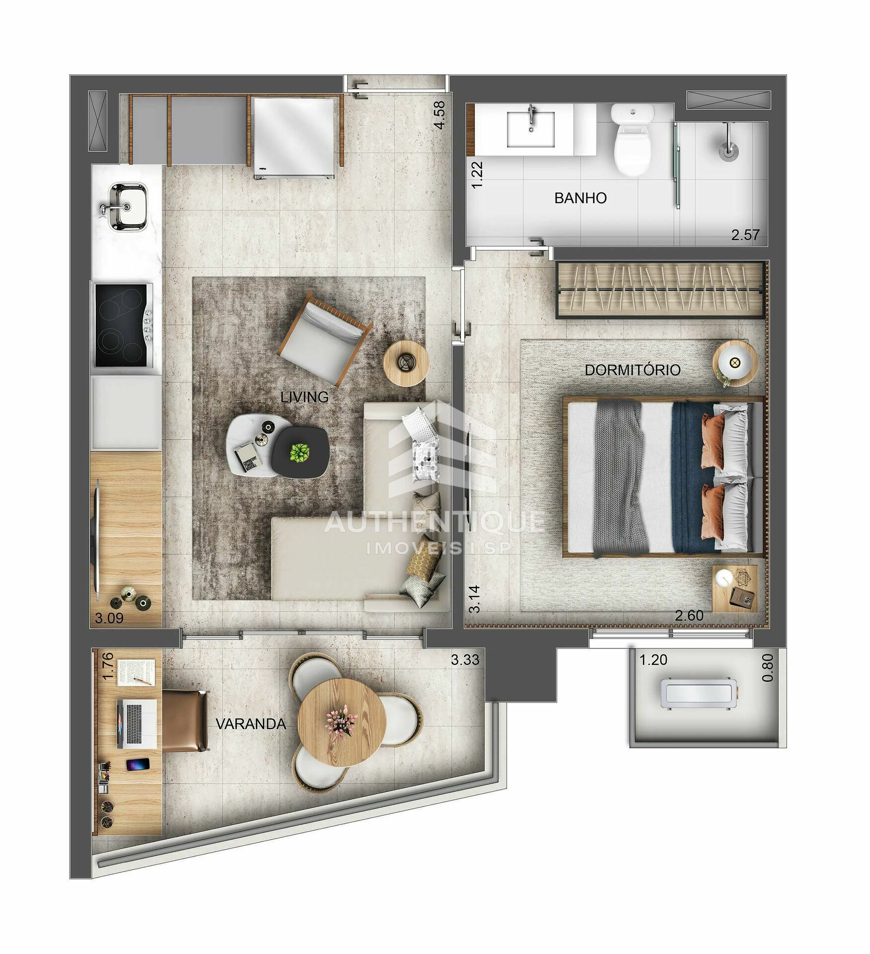 Apartamento, 1 quarto, 35 m² - Foto 27