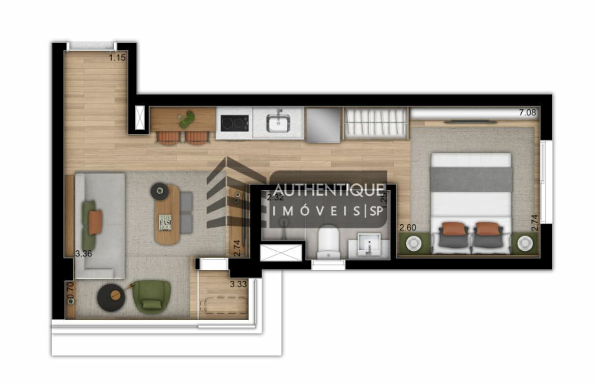 Apartamento, 1 quarto, 25 m² - Foto 24