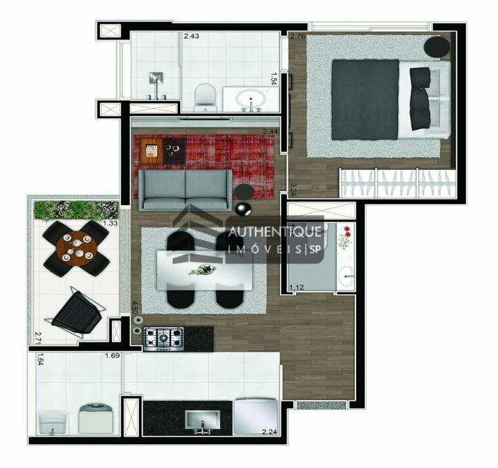 Apartamento, 1 quarto, 49 m² - Foto 32